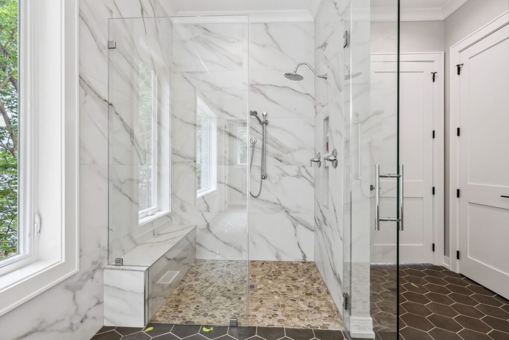 frameless glass shower door